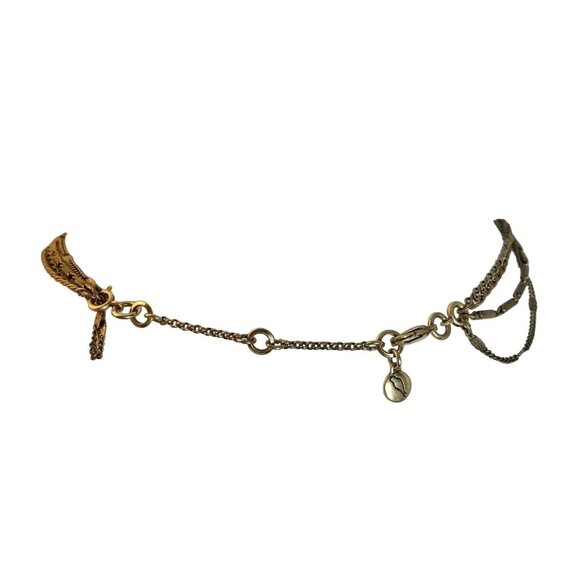 Multi Layer Necklace With Crystal Pendants Gold-Tone Chains Chloe + Isabel - Picture 7 of 10